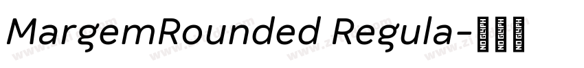 MargemRounded Regula字体转换